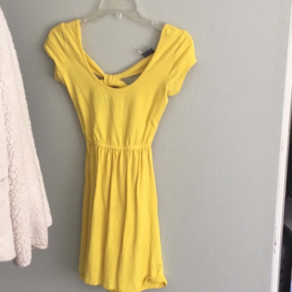 Yellow cotton dress